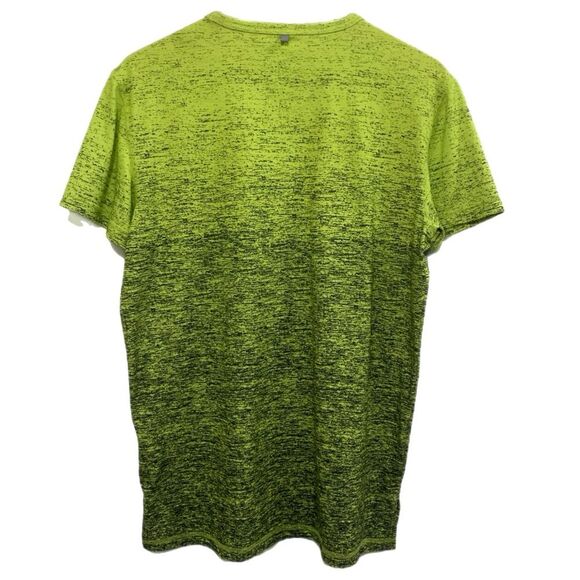 AMERICAN EAGLE OUTFITTERS Active Flex T-Shirt Men’s Medium Neon Green Black. - Picture 2 of 10